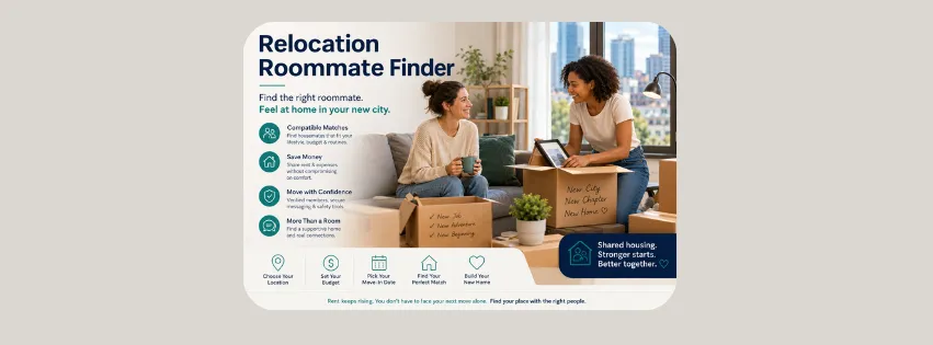 How a Relocation Roommate Finder Helps You Settle
